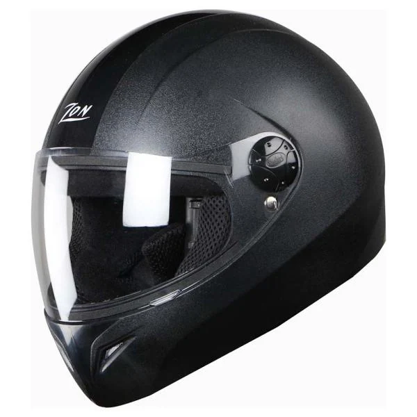 Steelbird SB37 Zon Classic Black Polycarbonate Plain Visor Full Face Helmet 60 cm JioMart