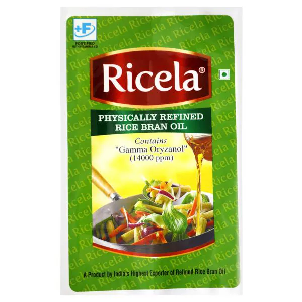 Ricela Physically Refined Rice Bran Oil 1 L JioMart