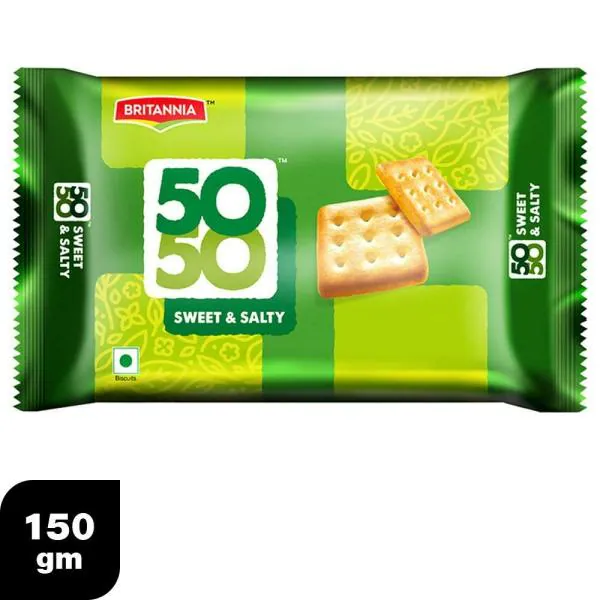 Britannia 5050 Sweet & Salty Biscuits 150 g JioMart