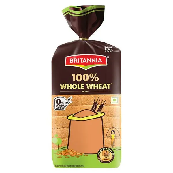 Britannia Whole Wheat Bread 400 g JioMart