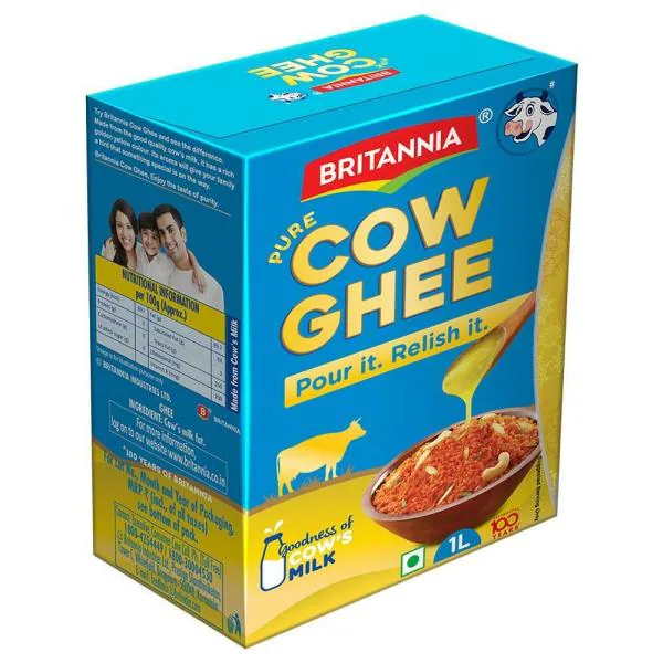 Britannia Cow Ghee 1 L (Carton) JioMart