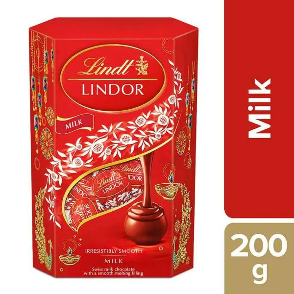 Lindt Lindor Milk Chocolate Balls 200 g JioMart