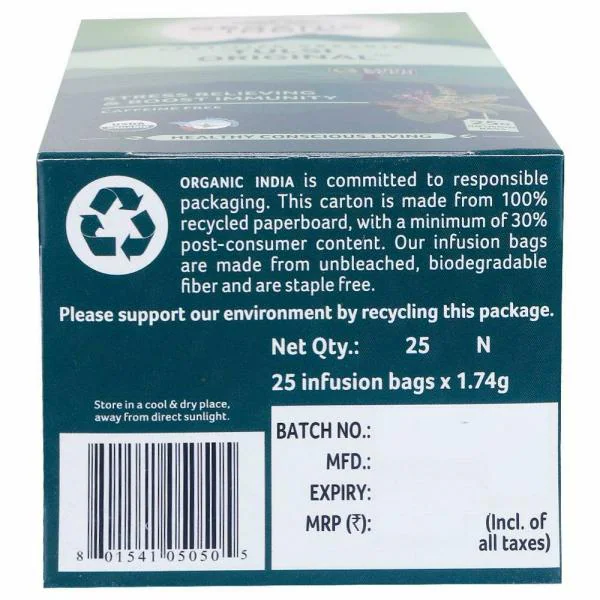 Organic India Tulsi Original Tea Bags 25 pcs JioMart