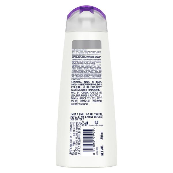 Dove Nutritive Solutions Daily Shine Shampoo 340 ml JioMart