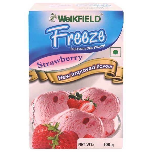 Weikfield Freeze Strawberry Icecream Mix Powder 100 g JioMart