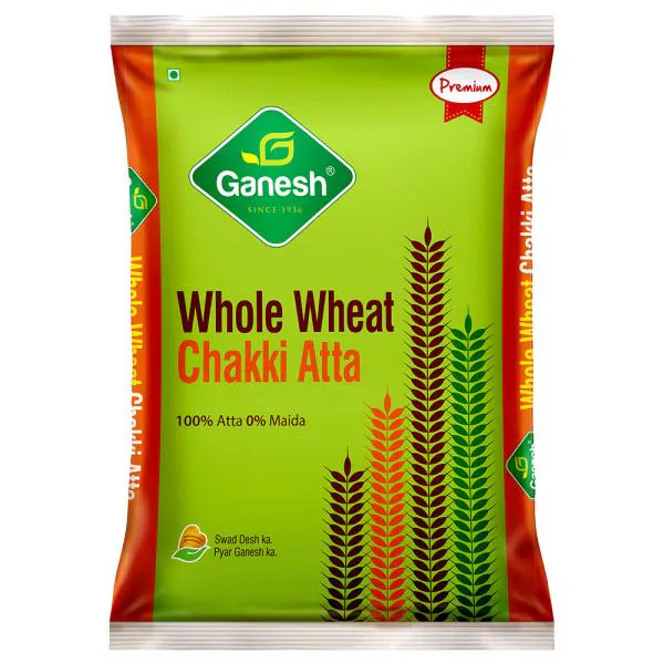 Ganesh Chakki Whole Wheat Atta 1 kg JioMart