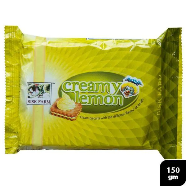 Bisk Farm Creamy Lemon Biscuits 150 g JioMart