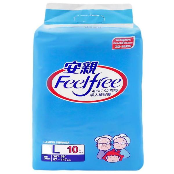 Feel Free Adult Diapers (L, 38 58 inches) 10 count JioMart