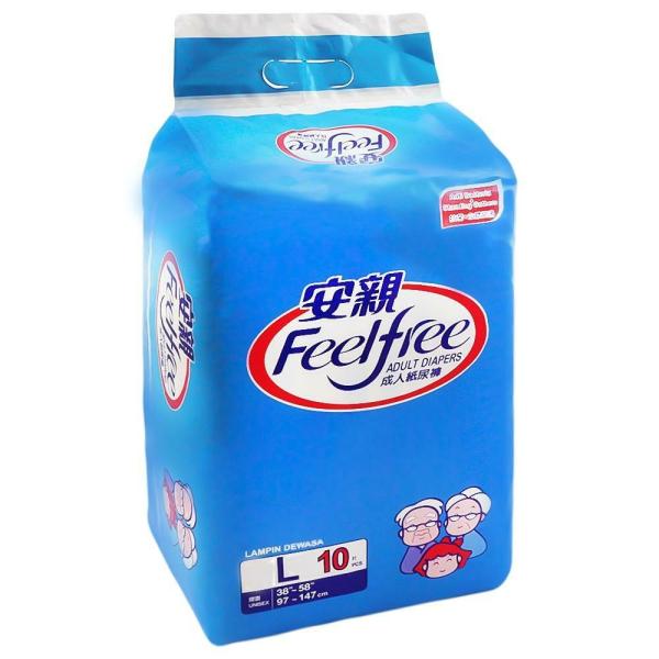 Feel Free Adult Diapers (L, 38 58 inches) 10 count JioMart
