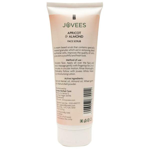 Jovees Apricot & Almond Face Scrub for Normal to Dry Skin 100 g JioMart