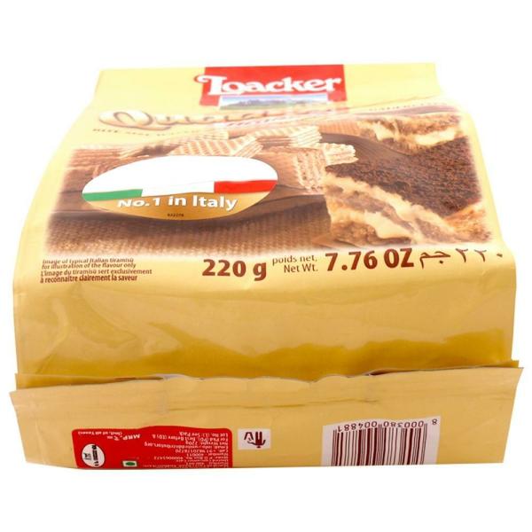 Loacker Quadratini Italian Tiramisu Wafer Cookies 220 g JioMart