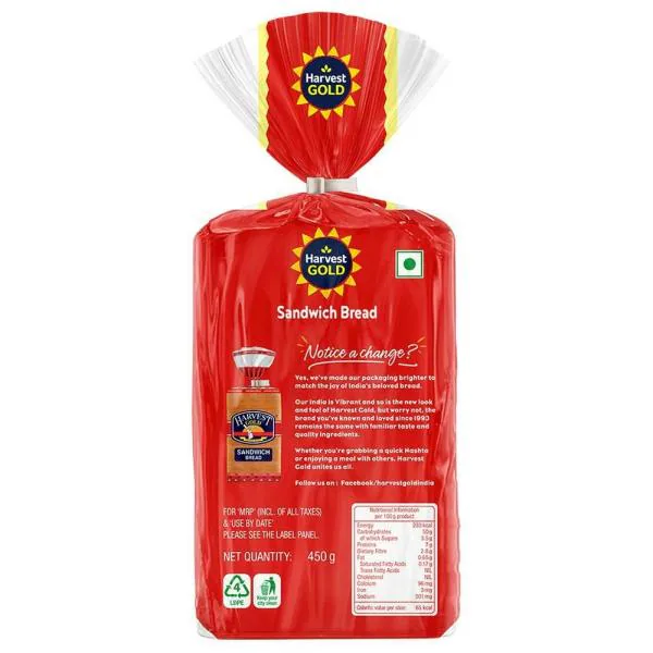 Harvest Gold Sandwich Bread 450 g JioMart