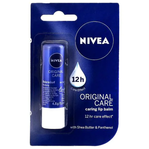 Nivea 12hr Caring Lip Balm, Original Care 4.8 g JioMart