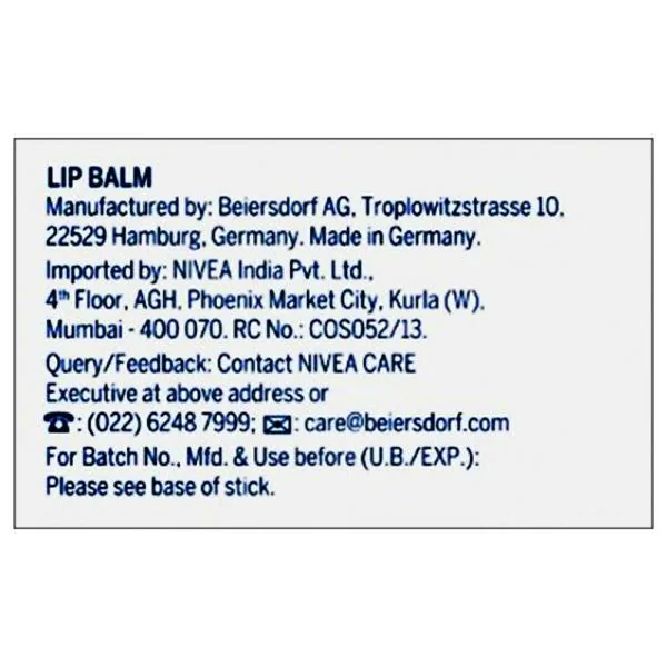 Nivea 24 hour Meltin Moisture Caring Lip Balm, Cherry Shine 4.8 g