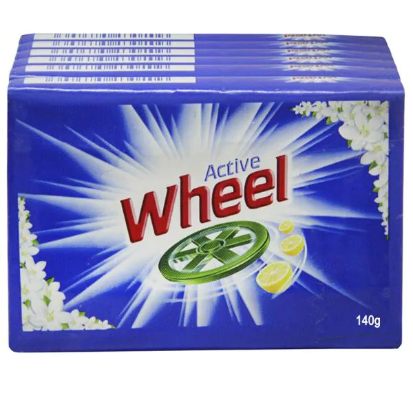 Active Wheel Detergent Bar 140 g (Pack of 6) JioMart