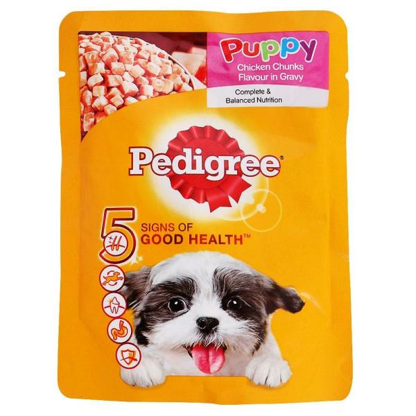 Pedigree Chicken Chunks Gravy Puppy Food 70 g JioMart