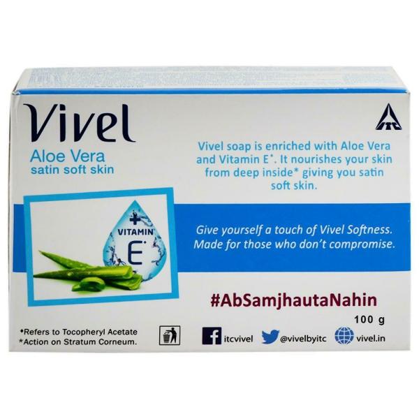 Vivel Aloe Vera Satin Soft Skin Soap 100 g JioMart