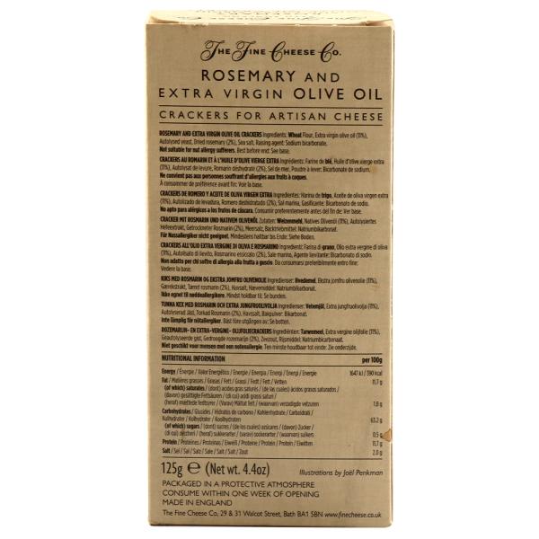The Fine Cheese Co. Rosemary And Extra Virgin Olive Oil Crackers 125 g