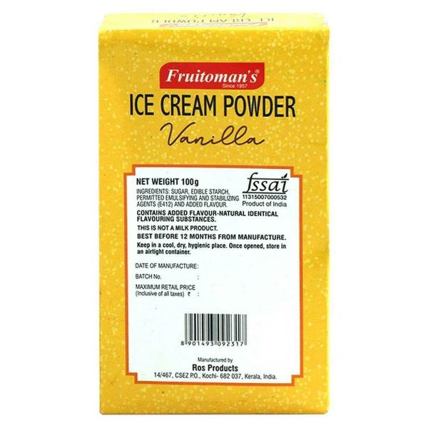 Fruitoman's Vanilla Ice Cream Powder 100 g JioMart