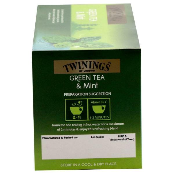 Twinings Mint Green Tea Bags 2 g (25 pcs) JioMart