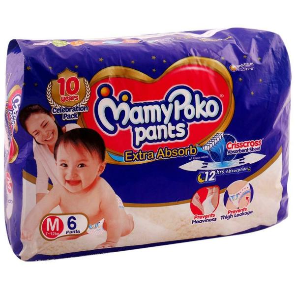 MamyPoko Extra Absorb Pants (M) 6 count (7 12 kg) JioMart