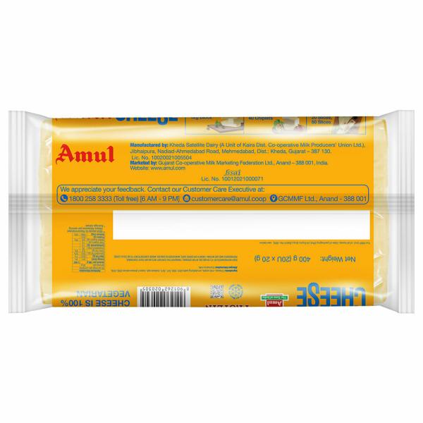 Amul Cheese Slices 400 g (Pack) JioMart