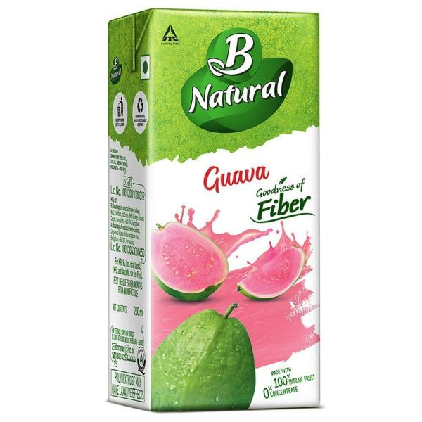 B Natural Guava Juice 200 ml JioMart
