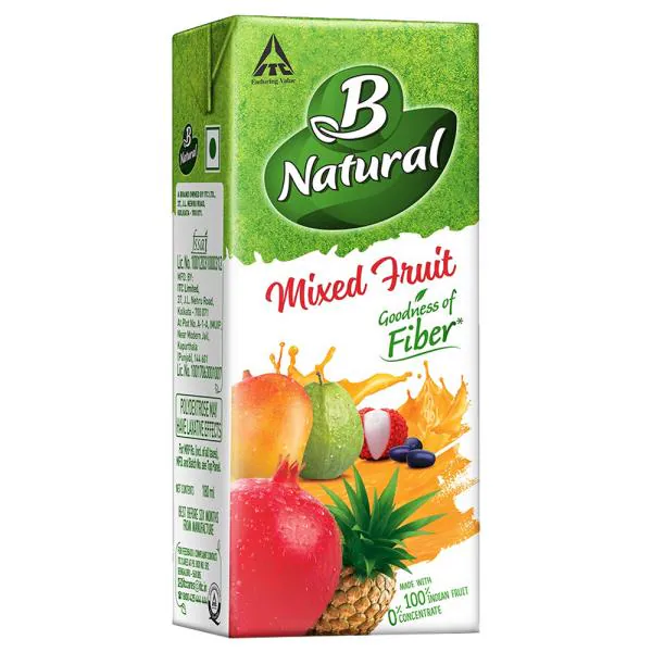 B Natural Mixed Fruit Juice 180 ml JioMart