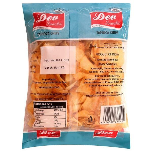 Dev Snacks Tapioca Chips 150 g JioMart