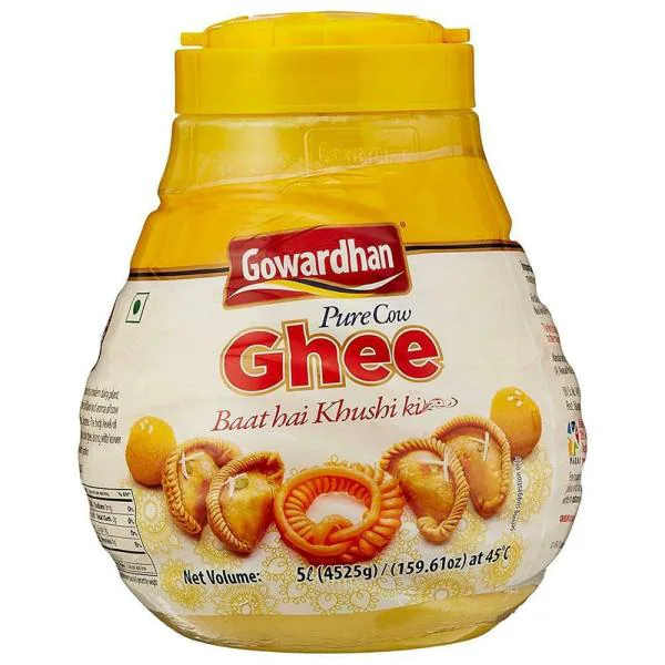 Gowardhan Pure Cow Ghee 5 L (Jar) JioMart
