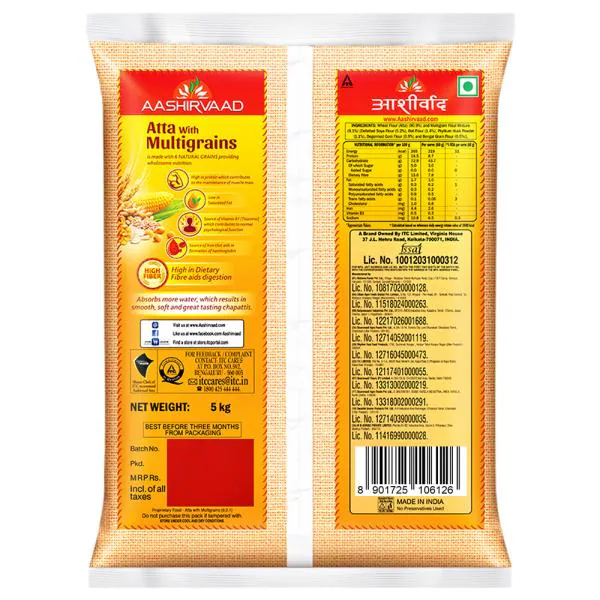 Aashirvaad Multigrain Atta 5 kg JioMart