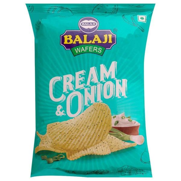Balaji Cream & Onion Potato Chips 35 g JioMart