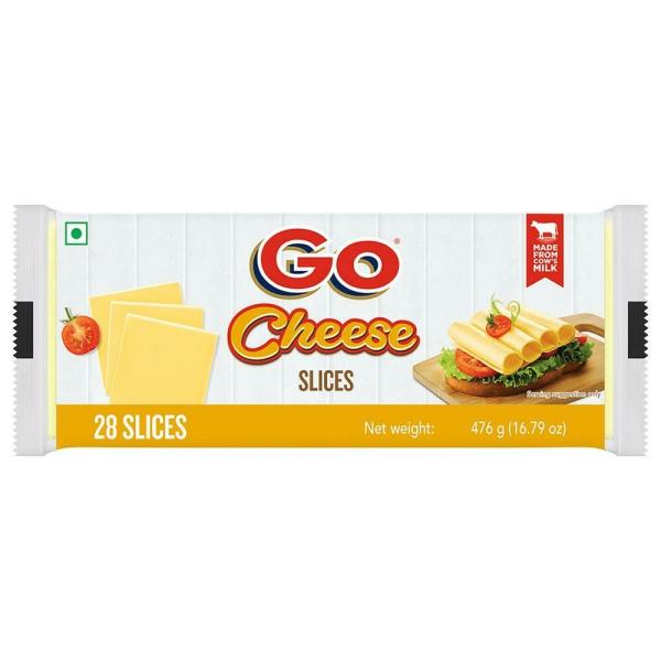 Go Plain Cheese Slices 476 g (Pouch) JioMart