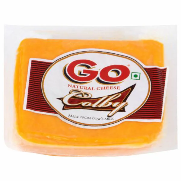 Go Colby Natural Cheese Block 200 g (Pack) JioMart