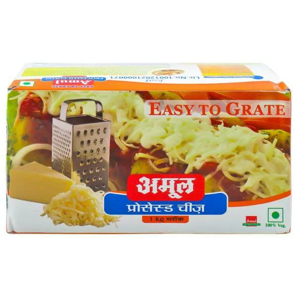 Amul Easy to Grate Cheese Block 1 kg (Carton) JioMart