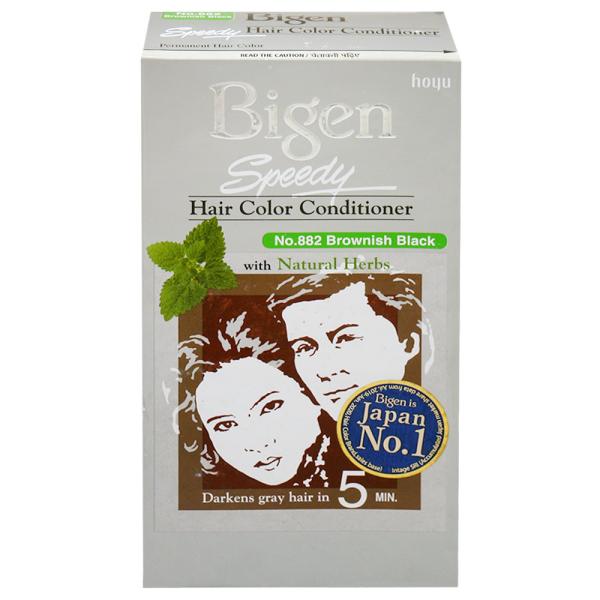 Bigen Speedy Hair Color Conditioner, Brownish Black (882) 80 g - JioMart