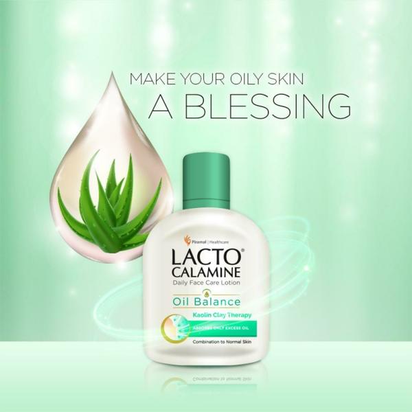 Lacto Calamine Oil Balance Daily Face Care Lotion with Kaolin Clay for