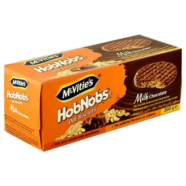 McVitie's HobNobs Milk Chocolate Oat Biscuits 300 g JioMart