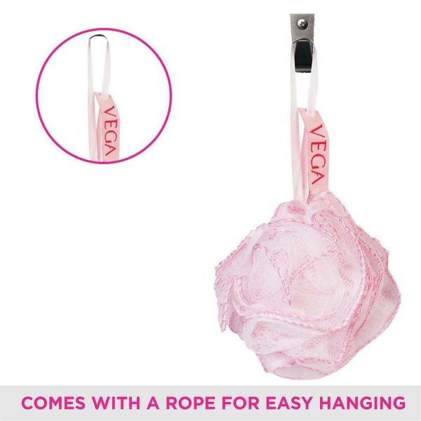 Vega Pink Bath Sponge Loofah (S) JioMart