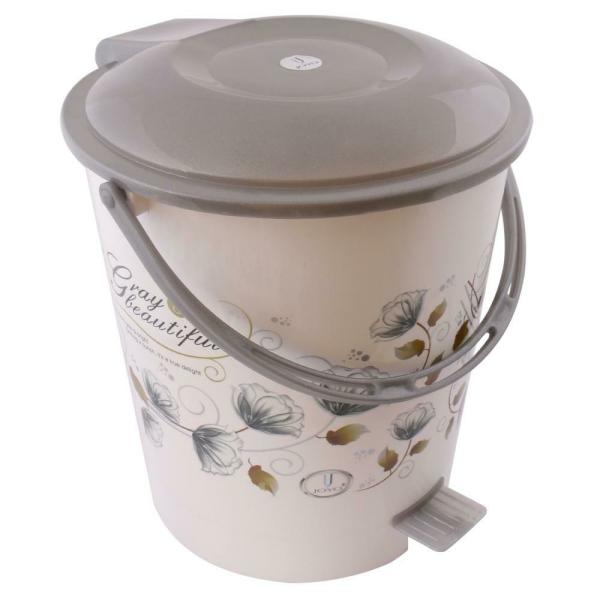 Joyo Printed Assorted Plastic Pedal Dustbin 10.5 L JioMart