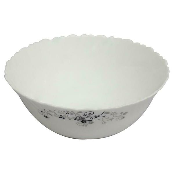 La Opala Diva Mystrio Black Round Opalware Serving Bowl 1450 ml JioMart