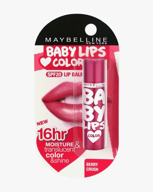 Maybelline New York Baby Lips 16hr Color Balm, Berry Crush 4 g (Free