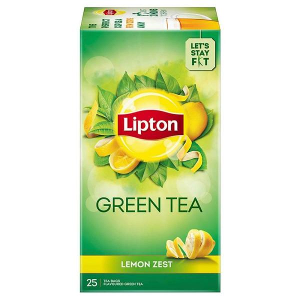 Lipton Lemon Zest Green Tea Bags (25 pcs) JioMart