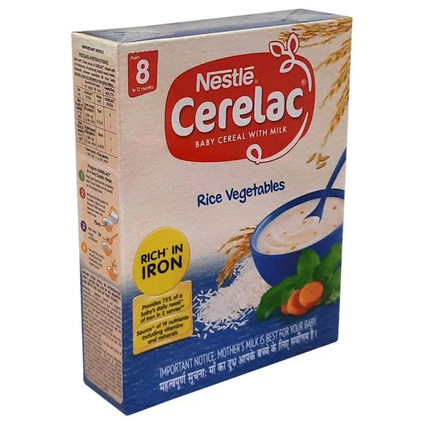 Cerelac Baby Cereal with Milk, Rice & Vegetables (8 to 12 months) 300 g