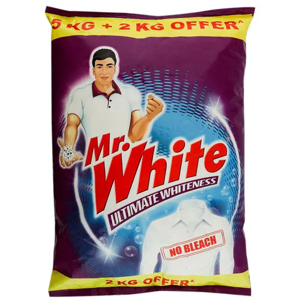 Mr. White Detergent Powder 5 kg (Get Extra 2 kg Free) JioMart