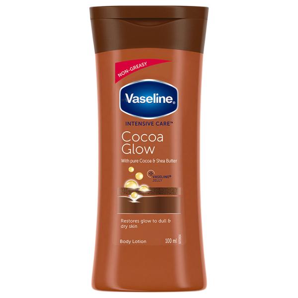 Vaseline Intensive Care Cocoa Glow Body Lotion For Dry Skin 100 Ml Jiomart