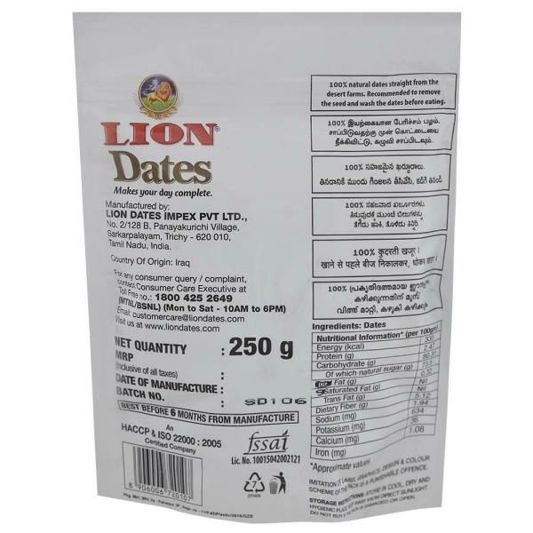 Lion Seeded Dates 250 g JioMart