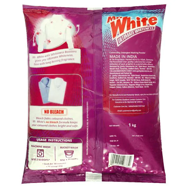 Mr. White Detergent Powder 1 kg JioMart
