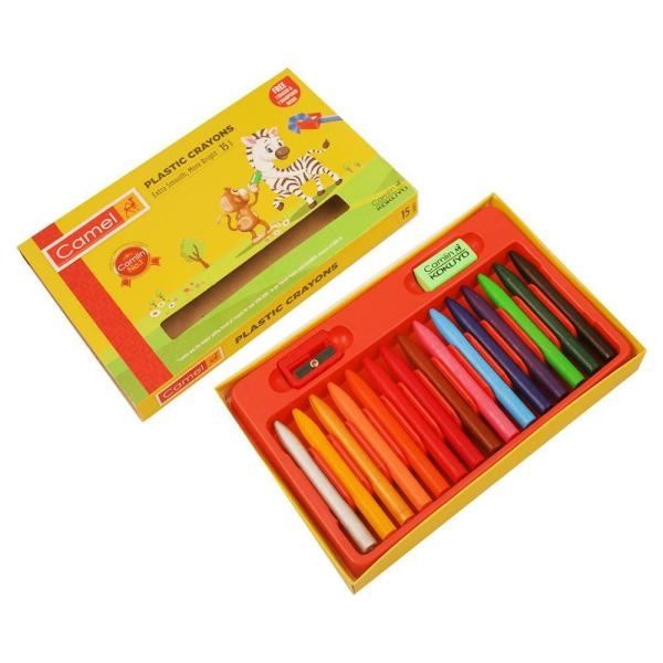 Camel Plastic Crayons (15 Shades) JioMart
