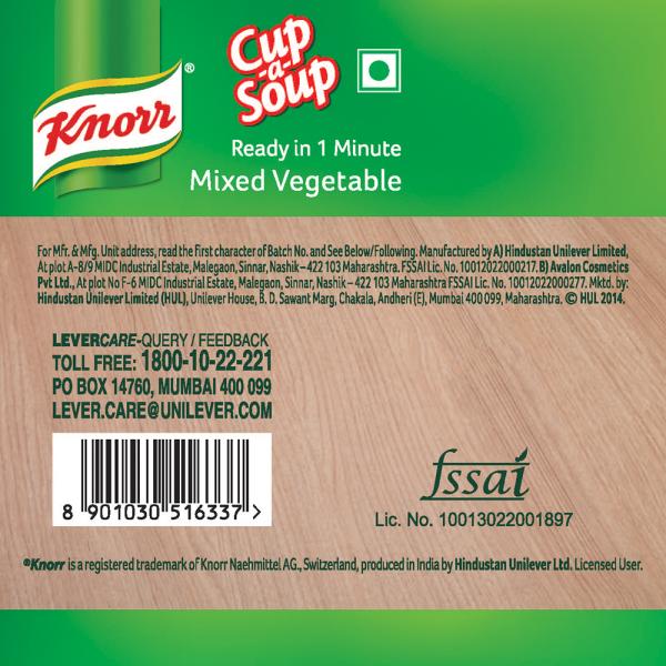 Knorr Mixed Vegetable Instant CupaSoup 11 g JioMart